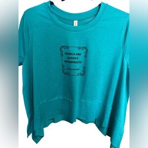 🆕 Zenana SHARK BITE SIDE SLIT SHORT SLEEVE TOP